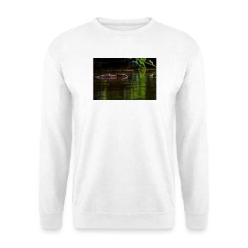 Swimming Silently Through Calm Green Water - Unisex Sweatshirt - white - Front