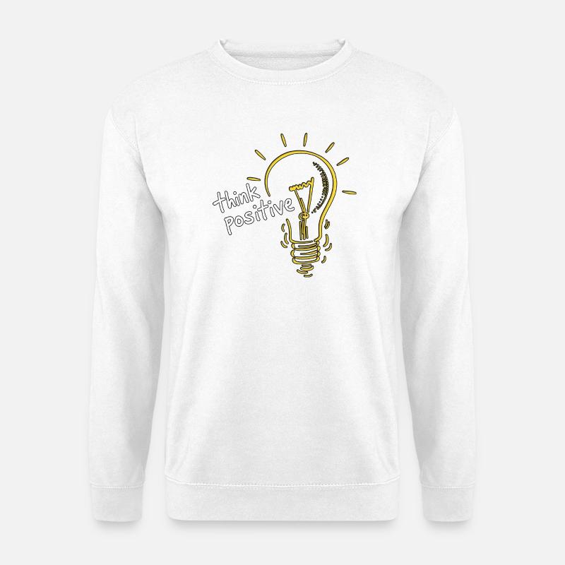 Positiv denken - Unisex Pullover - Weiß