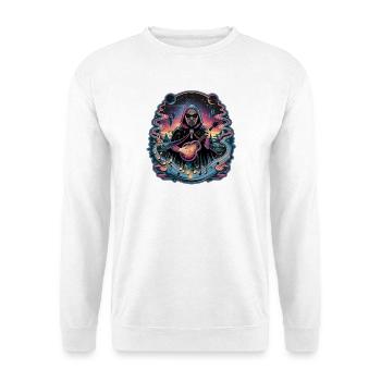 Mystic Astronaut Musician Illustration - Unisex Sweatshirt - white - Front