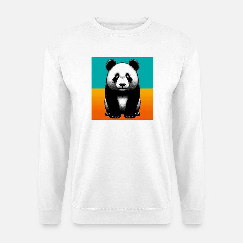 Panda - Unisex Pullover - Weiß