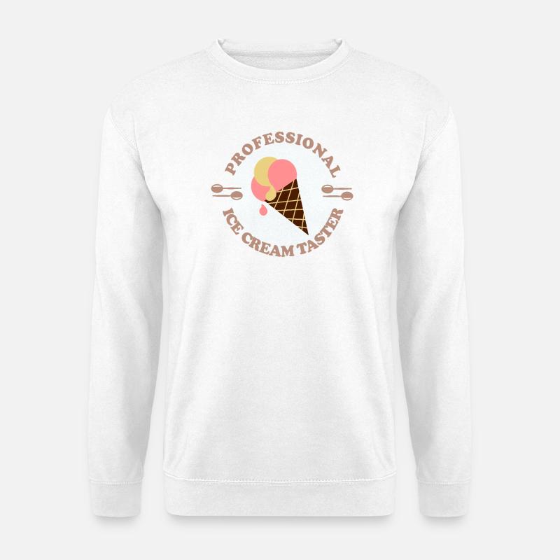 Eiskrem Tester - Unisex Pullover - Weiß
