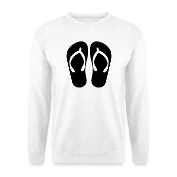 Flip-Flops - Unisex Pullover - Weiß - Vorne