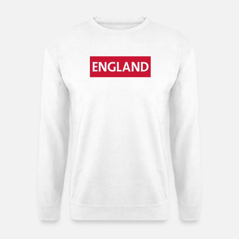 England Blackpool Skyline Silhouette - Unisex Pullover - Weiß