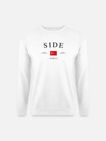 Side Türkei – Urlaub Souvenir & Geschenk - Unisex Pullover - Weiß