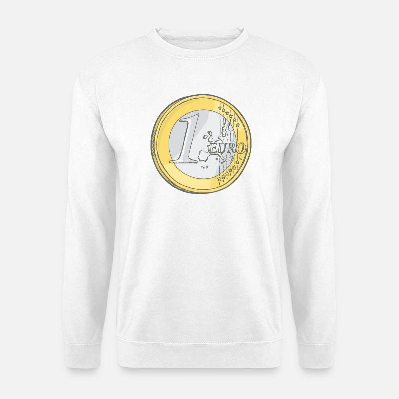 Ein Euro - Unisex Pullover - Weiß