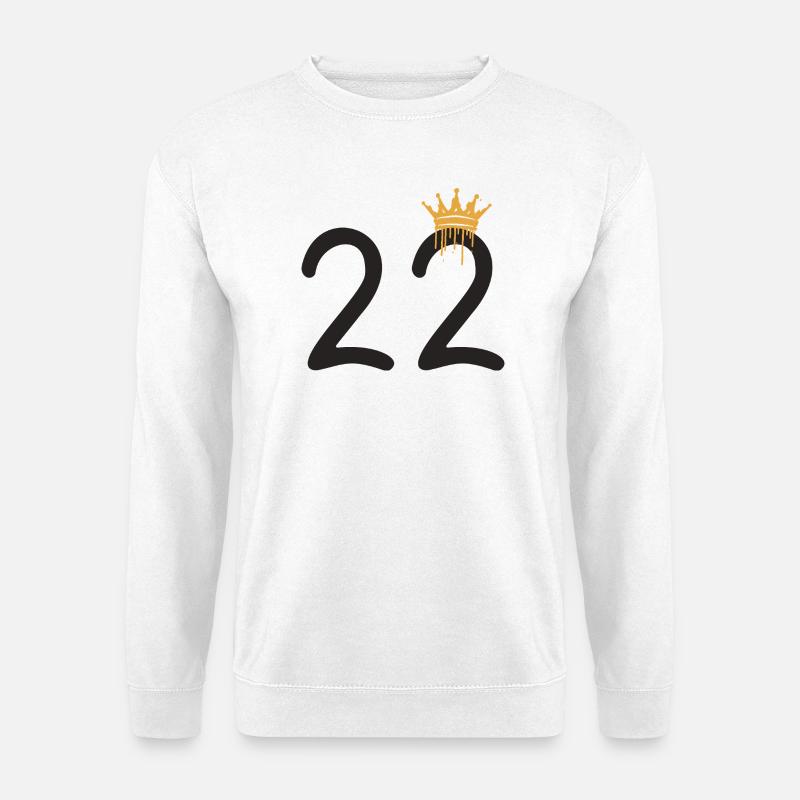 22 - Unisex Pullover - Weiß