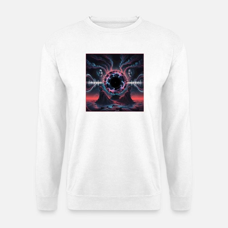 Cosmic Rift Dreamscape Design - Unisex Pullover - Weiß