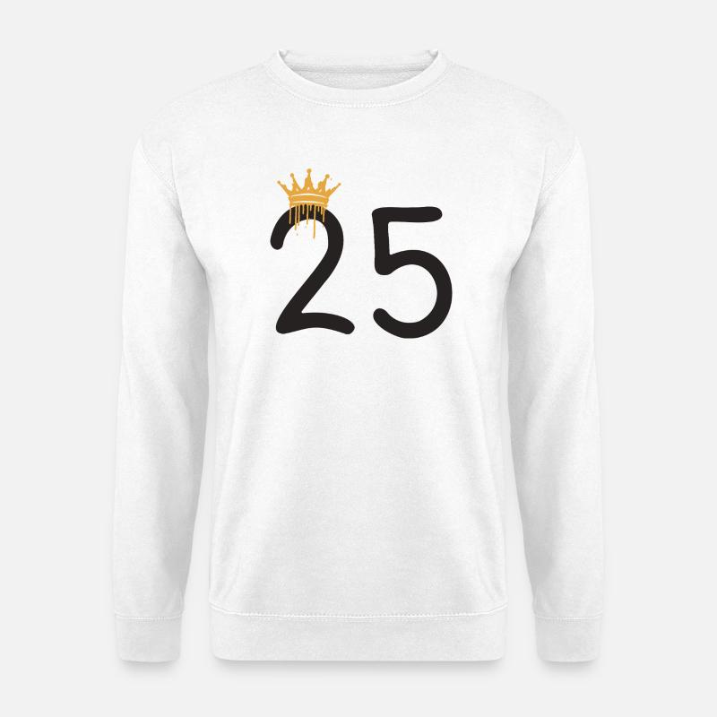 25 - Unisex Pullover - Weiß