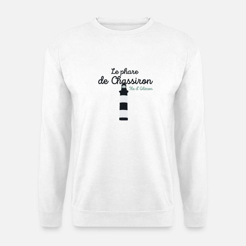 Ile d'Oléron, Chassiron lighthouse - Unisex Sweatshirt - white
