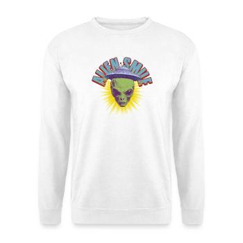 Außerirdisches Lächeln - Unisex Pullover - Weiß - Vorne