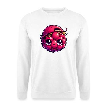 Entzückende Himbeere mit Kappe - Unisex Pullover - Weiß - Vorne