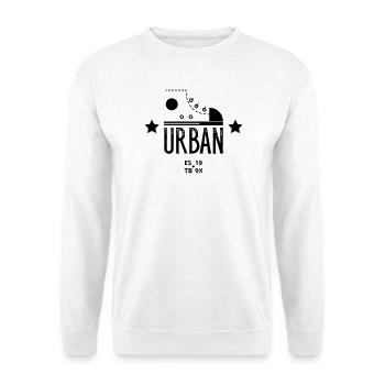 Urban Shoe Graphic Design With Stars and Text Art - Unisex Sweatshirt - white - Front
