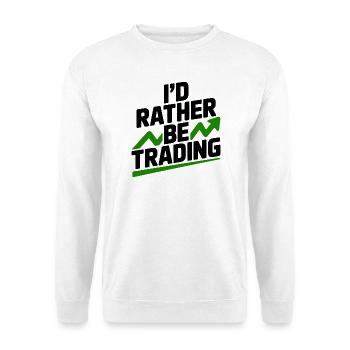 Ich würde lieber handeln - Unisex Pullover - Weiß - Vorne