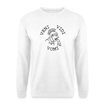 Veni vidi vomit - Unisex Sweatshirt - white - Front