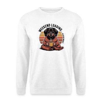 Cozy Coffee Dachshund - Unisex Sweatshirt - white - Front