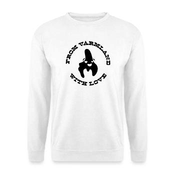 De Värmland avec amour - Sweat-shirt Unisexe - blanc - Devant