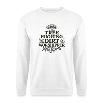 Baumumarmender Schmutzanbeter T-Shirt - Unisex Pullover - Weiß - Vorne