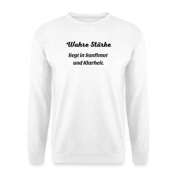 Wahre_Staerke - Unisex Sweatshirt - white - Front