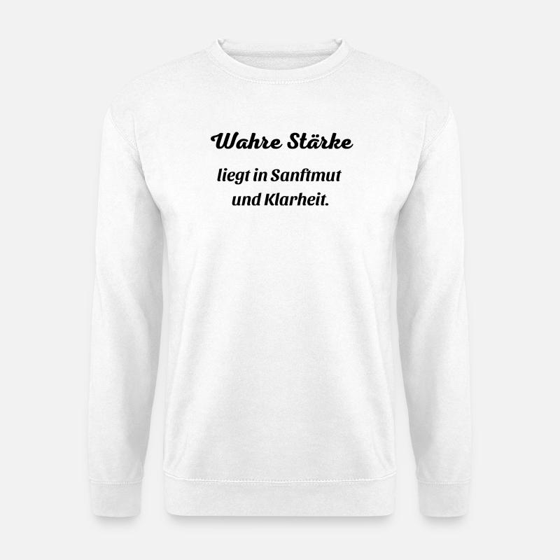 Wahre_Staerke - Unisex Pullover - Weiß