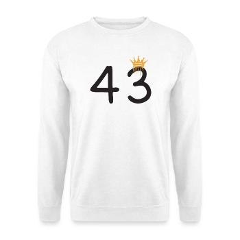 43 - Sweat-shirt Unisexe - blanc - Devant