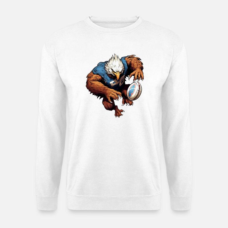 Adler Rugby - Unisex Pullover - Weiß