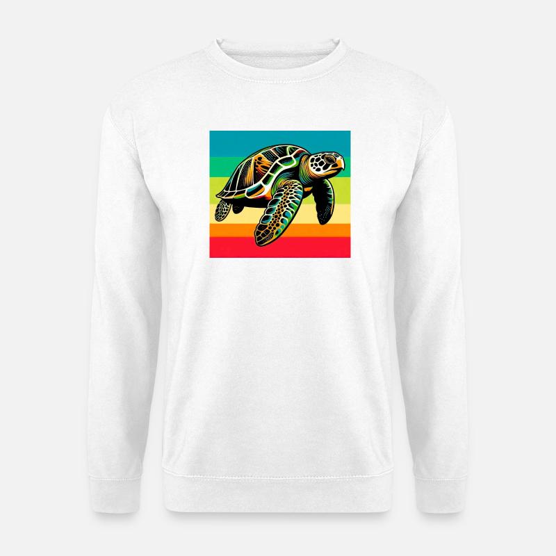 Schildkröte - Unisex Pullover - Weiß