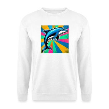 dauphin - Sweat-shirt Unisexe - blanc - Devant