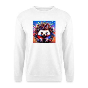 hérisson - Sweat-shirt Unisexe - blanc - Devant