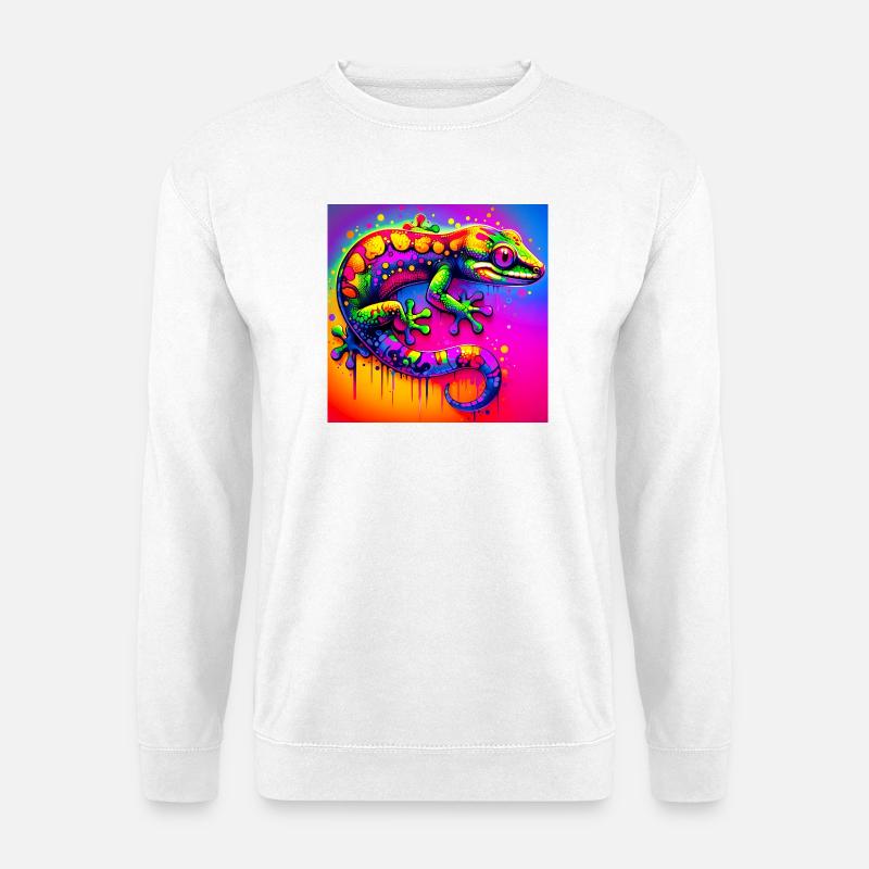 Gecko - Unisex Pullover - Weiß