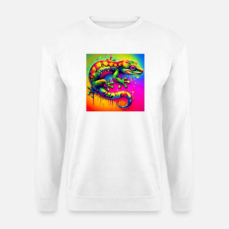 Gecko - Unisex Pullover - Weiß