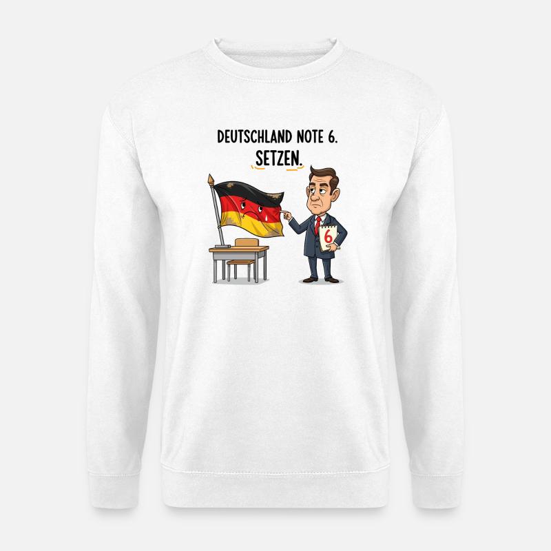 Deutschland Note 6 - Unisex Pullover - Weiß