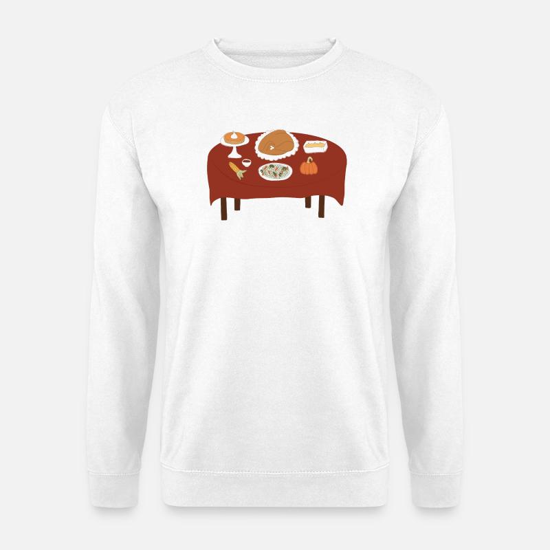 Thanksgiving-Fest Illustration - Unisex Pullover - Weiß