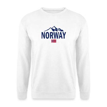 Norvège - Norvège - Norvège - Drapeau - Scandinavie - Sweat-shirt Unisexe - blanc - Devant