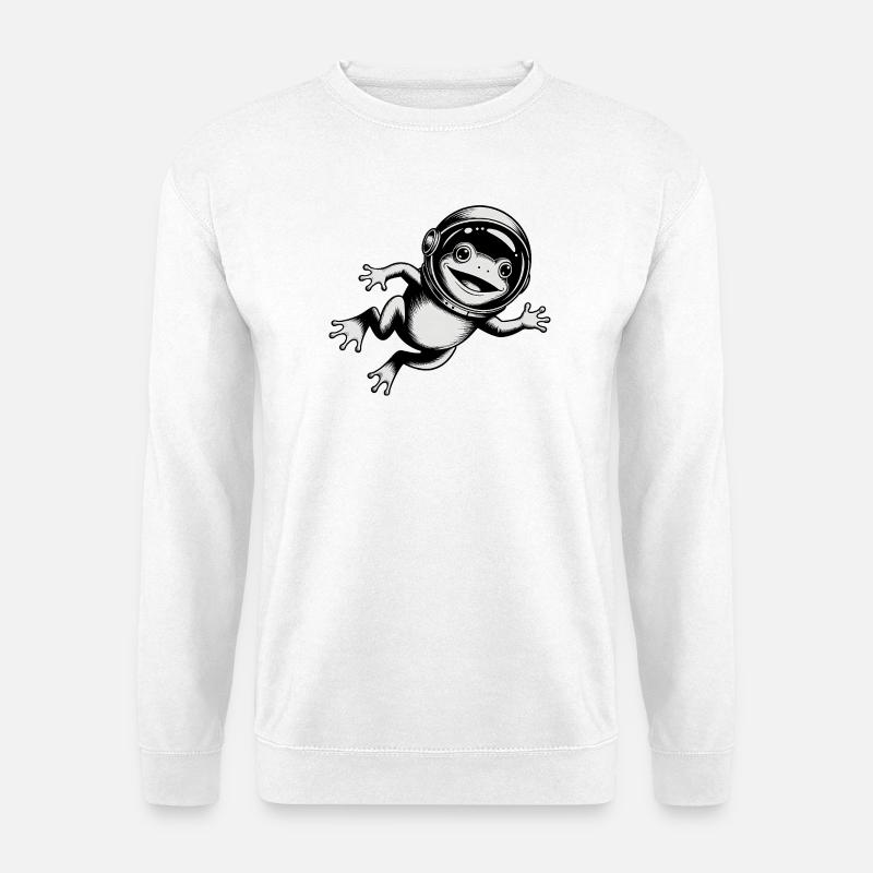 Grenouille dans l'espace - Logo Cool Astonomy - Sweat-shirt Unisexe - blanc