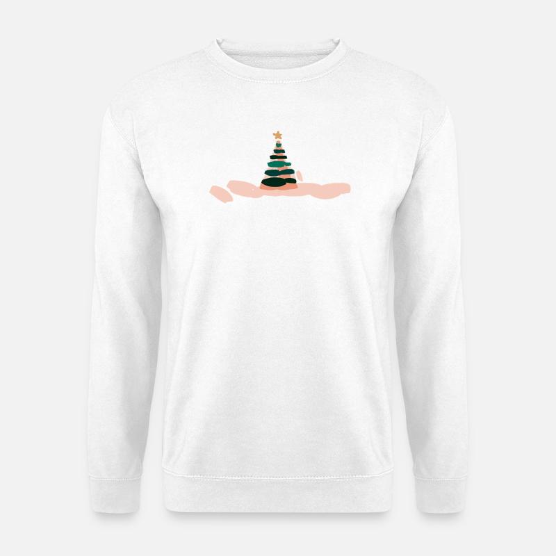 Fabelhafte Weihnachtsbaum Illustration - Unisex Pullover - Weiß