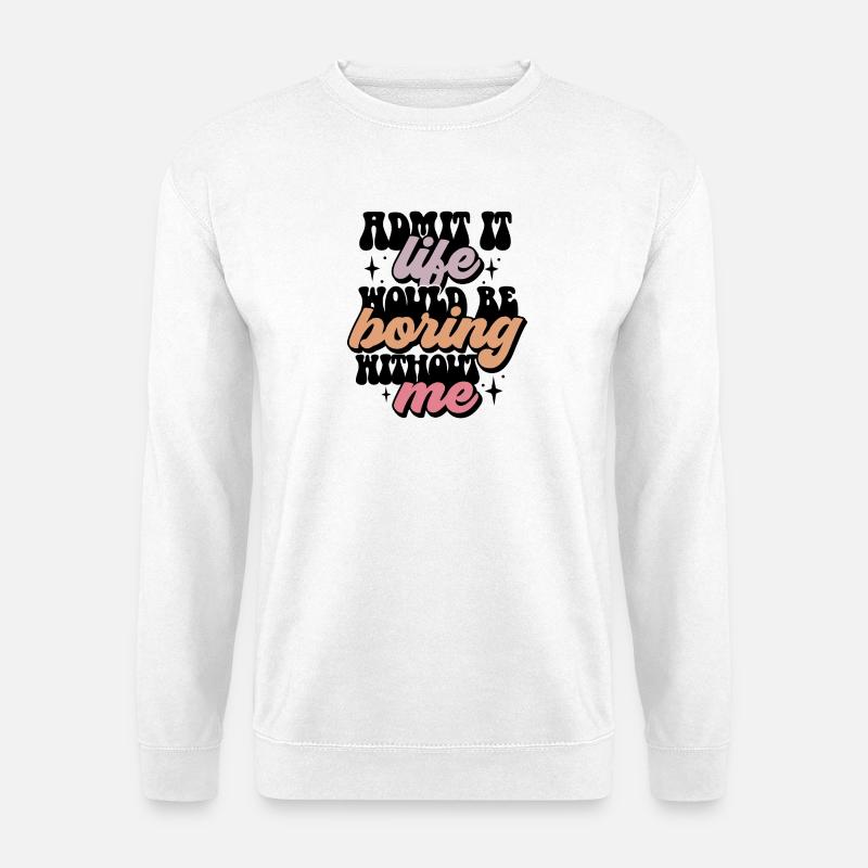 Classic expression in pastel shades - Unisex Sweatshirt - white