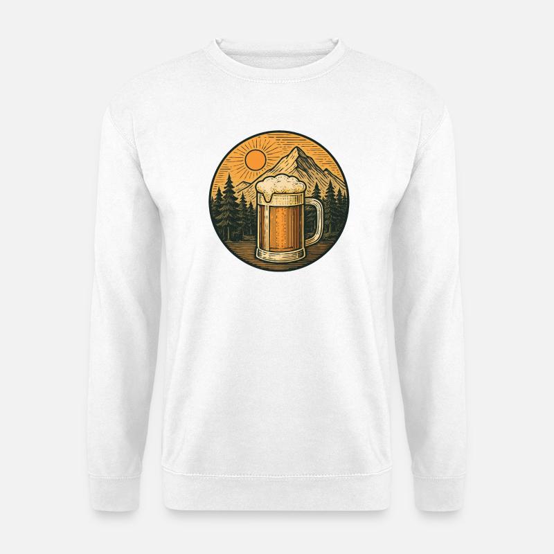 Alpenbier Panorama - Unisex Pullover - Weiß