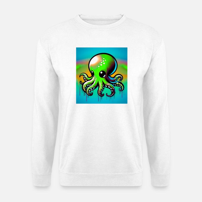 Krake - Unisex Pullover - Weiß