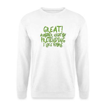 Génial! Drôle Introver Halloween Cadeau - Sweat-shirt Unisexe - blanc - Devant