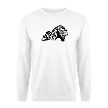 Gorilla Beast Tribal - Unisex Pullover - Weiß - Vorne