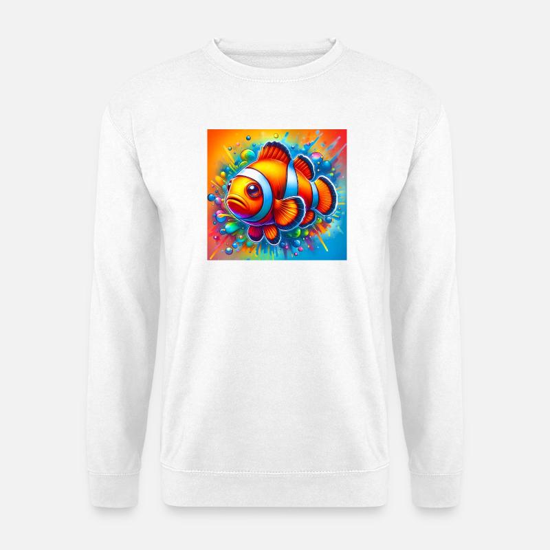 Clownfisch - Unisex Pullover - Weiß