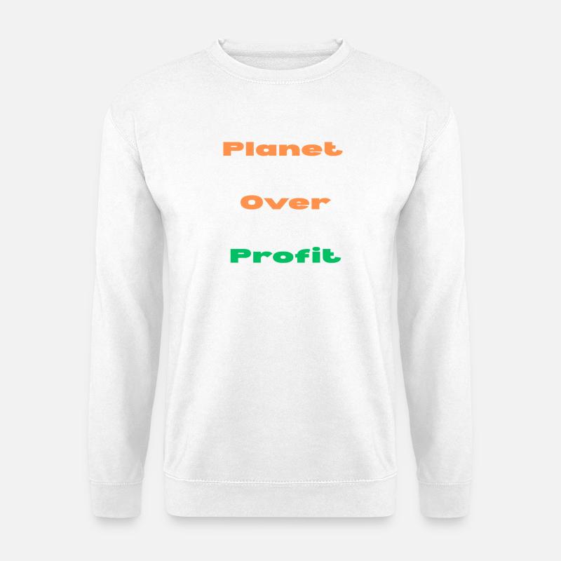 PLANET VOR PROFIT - Unisex Pullover - Weiß