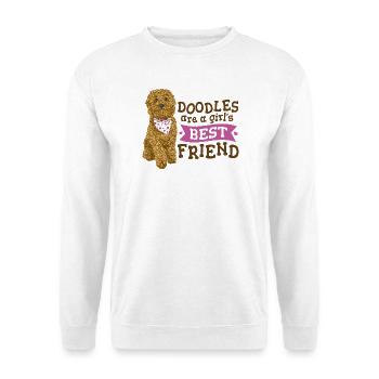 Doodle Girl's Best Friend  - Unisex Sweatshirt - white - Front