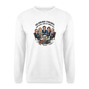 Le Cercle des Chaises de Berlin - Sweat-shirt Unisexe - blanc - Devant