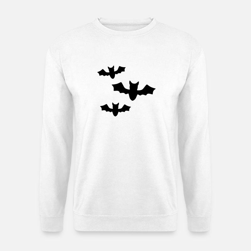 Schwarze Fledermäuse - Unisex Pullover - Weiß