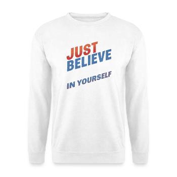 UST BELIEVE – T-Shirt & Accessoires - Unisex Pullover - Weiß - Vorne