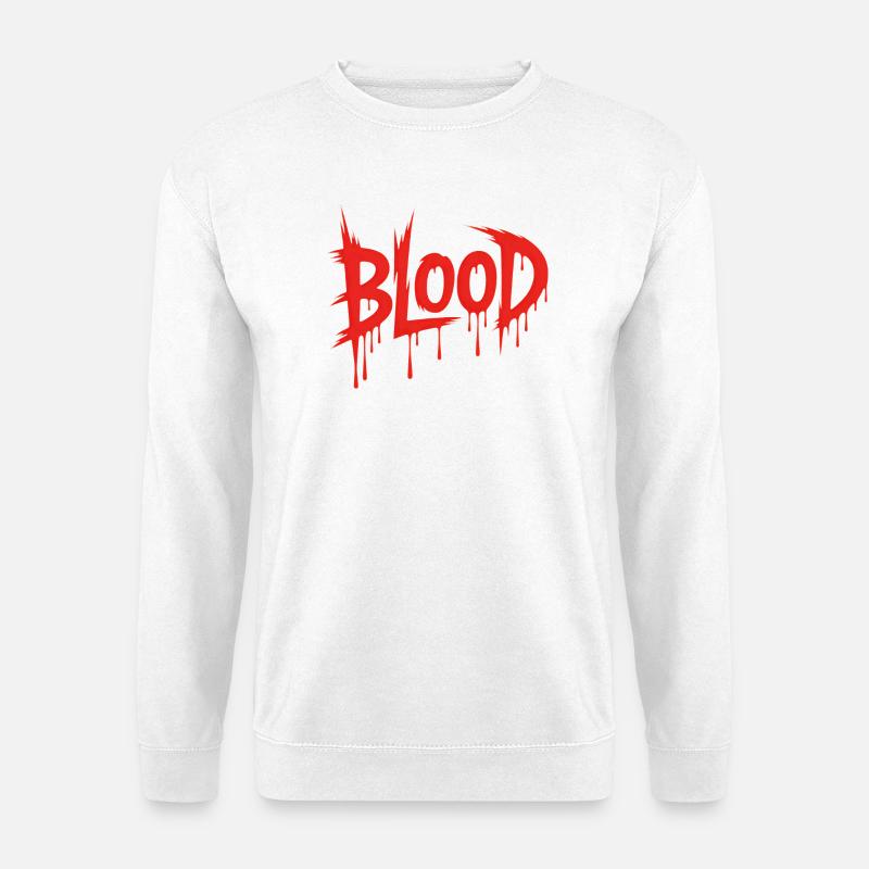 Blut - Killerblut-Design - Unisex Pullover - Weiß