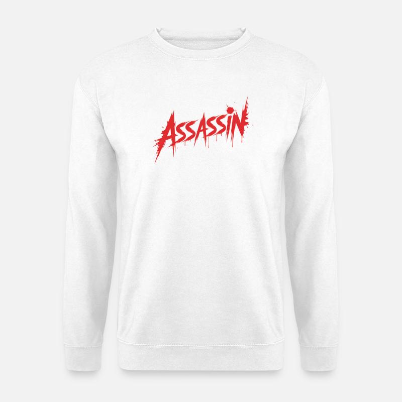 Assassin - Conception de sang tueur - Sweat-shirt Unisexe - blanc