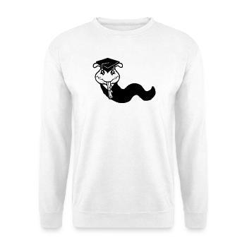 Caterpillar High School Graduation Passed College Worm - Unisex Sweatshirt - white - Front