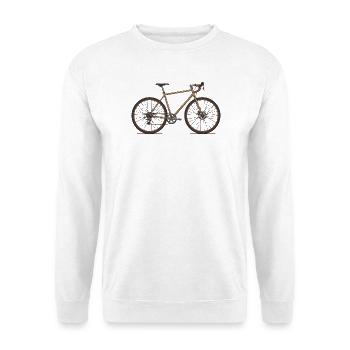 Illustration de vélo minimaliste - Sweat-shirt Unisexe - blanc - Devant